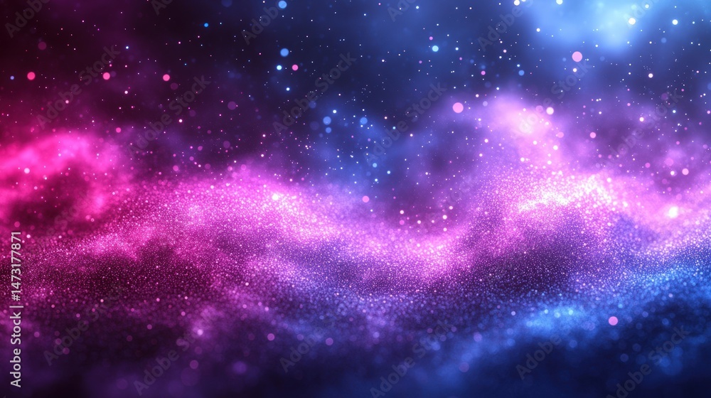 Cosmic nebula, vibrant pink and blue, swirling dust clouds in deep space Cosmic nebula, vibrant pink and blue, swirling dust clouds in deep space