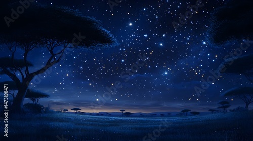Starry African Night