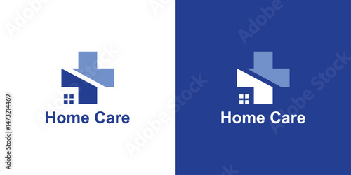 logo design combination home and plus,logo design home care,clinic,hospital,medicine,symbol,icon,idea,creative.