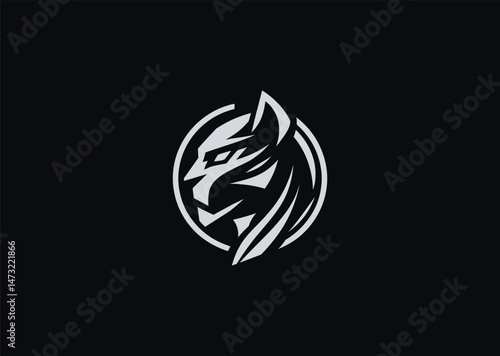 Panther logo for strength, agility, or bold and fierce brand image.