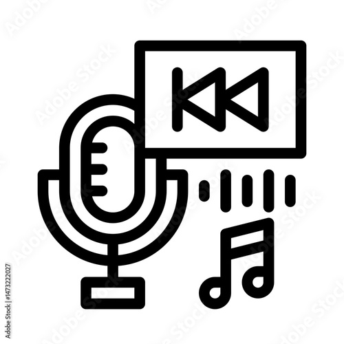 playback line icon