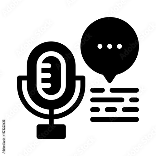 microphone glyph icon