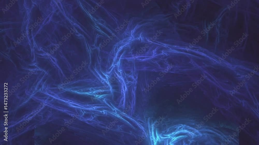 blue Digital waves abstract title background blurred seamless particle animation.