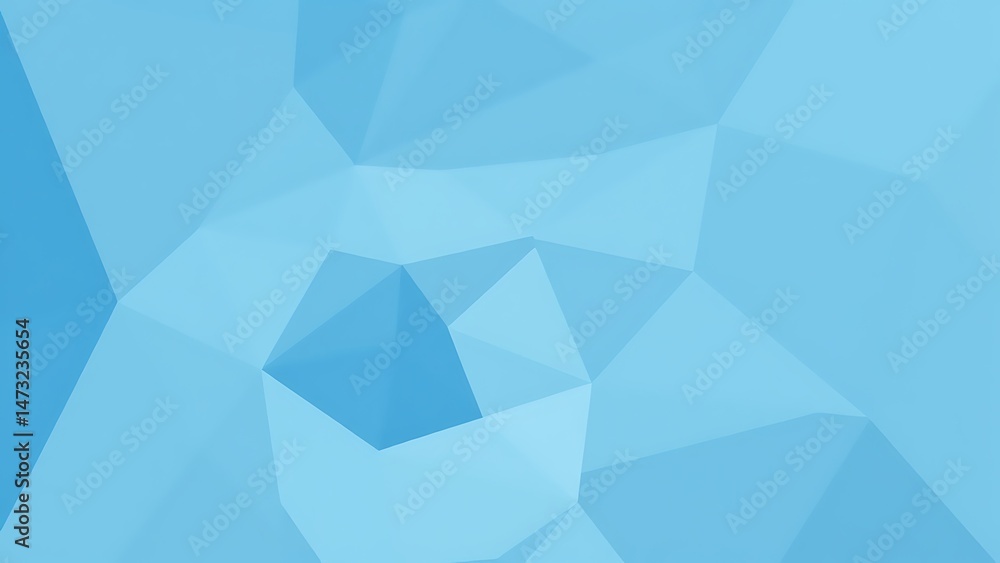Fototapeta premium Pale Blue Irregular Polygonal Texture