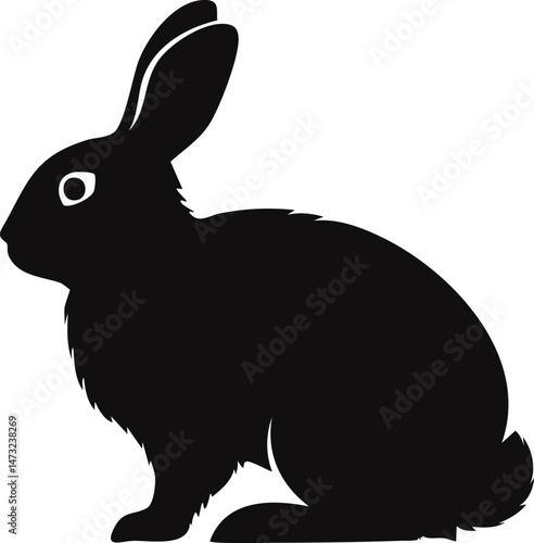 polish rabbit silhouette illustration