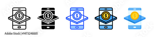Augmented Reality Icon Collection With Multiple Styles