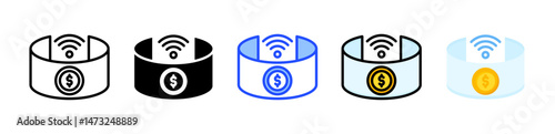 Virtual Reality Icon Collection With Multiple Styles