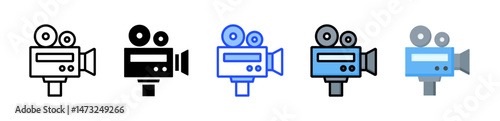 Entertainment Icon Collection With Multiple Styles