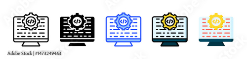 Open Source Software Icon Collection With Multiple Styles