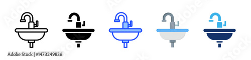 Kitchen Sink Icon Collection With Multiple Styles