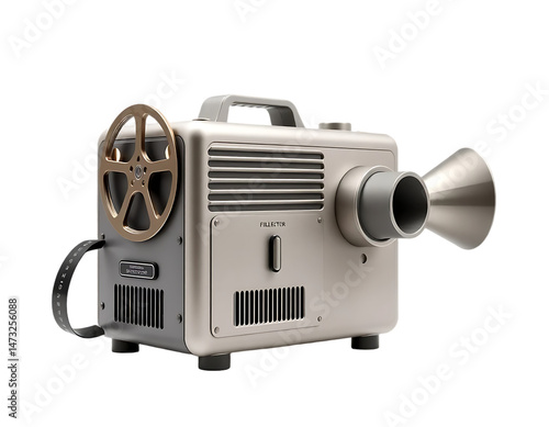 Wallpaper Mural Vintage Film Projector - Retro Cinema Icon Torontodigital.ca