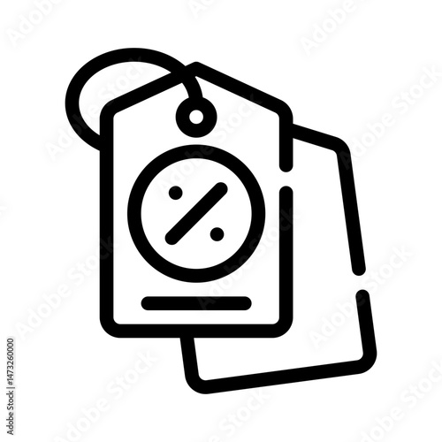 discount tag line icon
