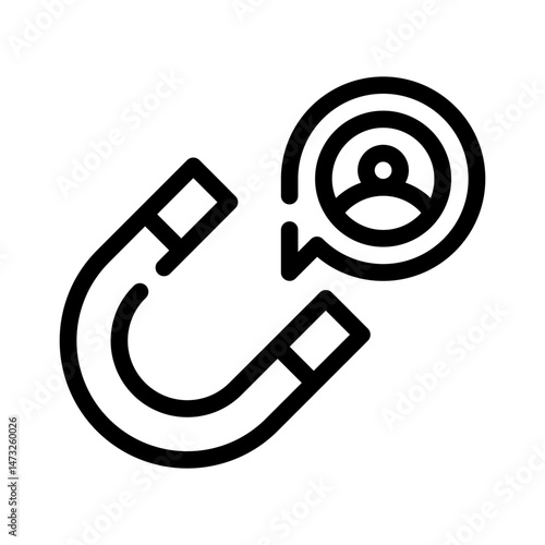 lead generation line icon