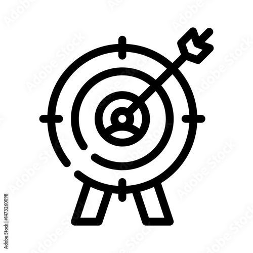 target audience line icon