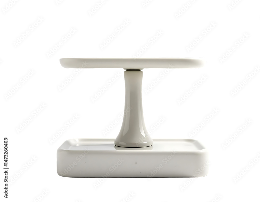 Elegant White Ceramic Cake Stand for Displaying Desserts Elegant White Ceramic Cake Stand for Displaying Desserts