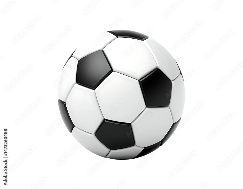 Naklejka premium Soccer ball isolated on transparent background