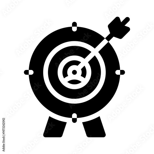 target audience glyph icon