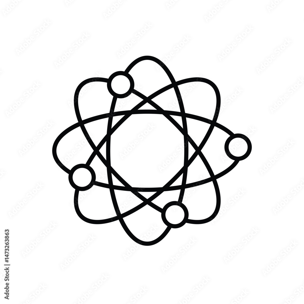 Atomic Energy Vector icon Atomic Energy Vector icon