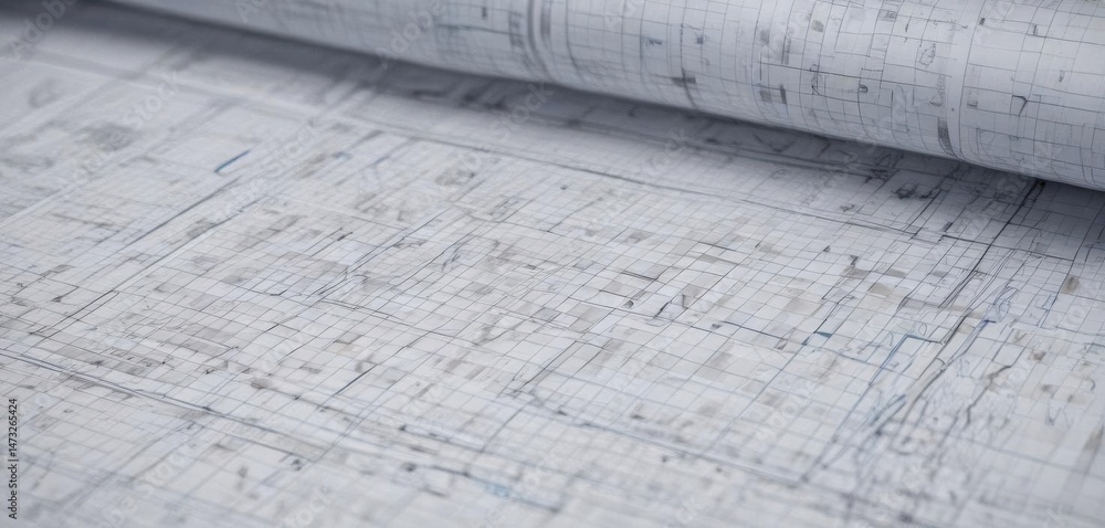 Blueprint photo mockup, gridded, technical drawing style, realistic paper texture, line, illustration Blueprint photo mockup, gridded, technical drawing style, realistic paper texture, line, illustration