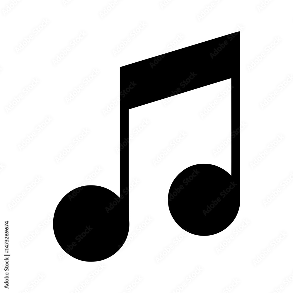 Music Note Icon - Vector Illustration Music Note Icon - Vector Illustration