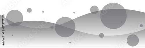 White abstract minimalist background with circle lines