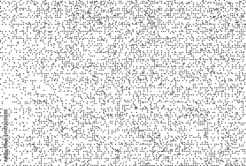 Monochrome Digital Noise Pattern Texture , A glitch-inspired monochrome digital pattern made of pixelated dot noise. Great for tech visuals, backgrounds, and experimental designs.