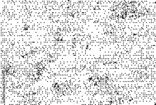 Monochrome Digital Noise Pattern Texture , A glitch-inspired monochrome digital pattern made of pixelated dot noise. Great for tech visuals, backgrounds, and experimental designs.