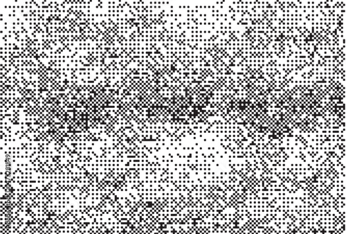 Monochrome Digital Noise Pattern Texture , A glitch-inspired monochrome digital pattern made of pixelated dot noise. Great for tech visuals, backgrounds, and experimental designs.