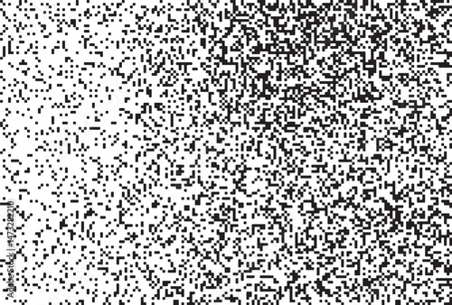 Monochrome Digital Noise Pattern Texture , A glitch-inspired monochrome digital pattern made of pixelated dot noise. Great for tech visuals, backgrounds, and experimental designs.