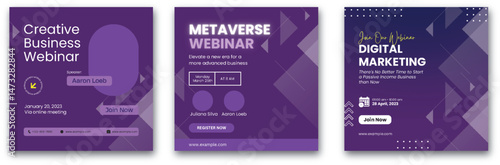 Engaging Webinar Series: Business Innovation, Metaverse, Digital Marketing