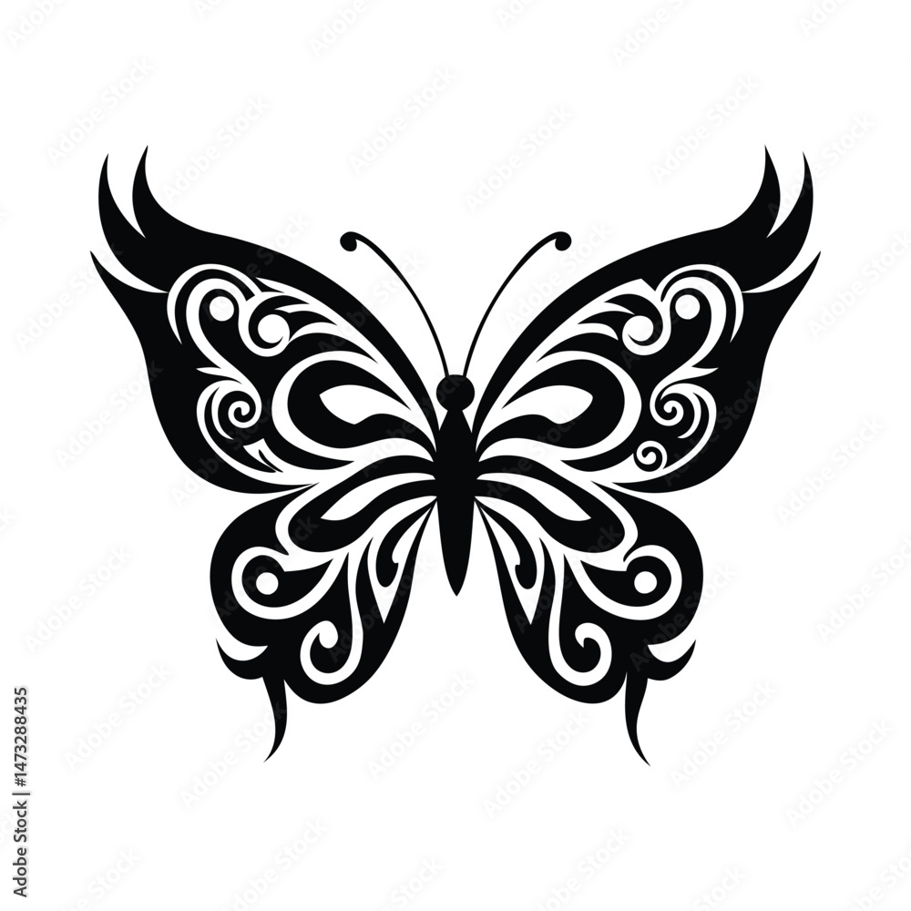 set of Butterfly silhouette butterfly silhouette icon vector illustration set of Butterfly silhouette butterfly silhouette icon vector illustration