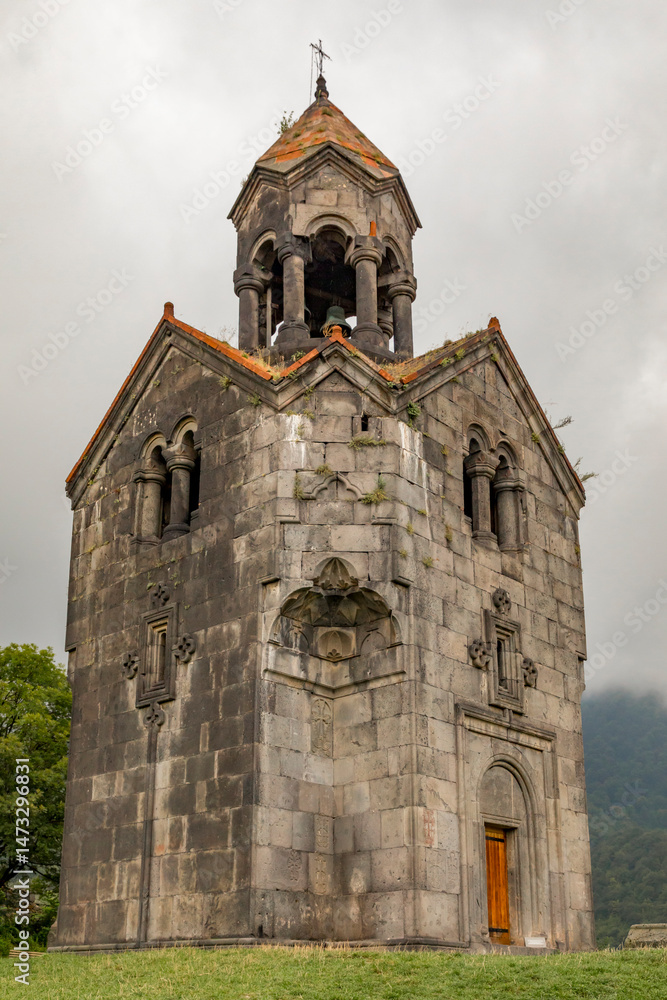 Fototapeta premium Republic of Armenia. Alaverdi. Haghbat 10th C. UNESCO World Heritage Site. Byzantiine architecture. Monastery complex.