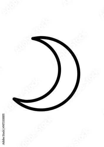 vector illustration of a moon