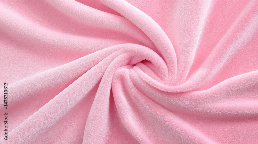 Obraz premium Soft pink velvet with delicate texture, smooth and plush appearance, romantic and calming atmosphere