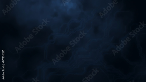 Mystical Blue Abstract Background: Ethereal Night Shadows and Moody Design