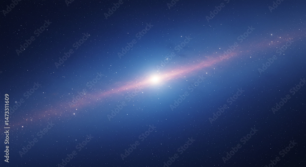 Obraz premium Cosmic Nebula Starry Night Sky Background Galaxy Space Universe Stars