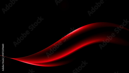 Abstract Red Light Flow Background: Dynamic & Elegant Graphic Design