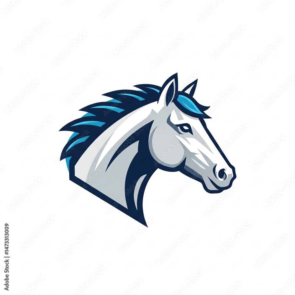 Fototapeta premium horse head vector illustration