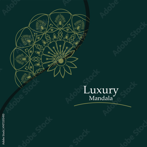 
Luxury mandala background with golden arabesque arabic islamic east style