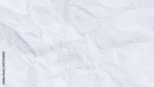 Crumpled white paper background. Abstract white crumpled and creased recycle paper texture background
