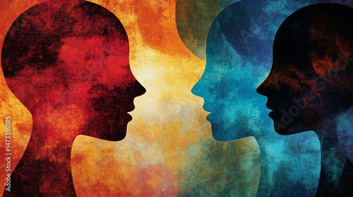 Conceptual Illustration of Communication Between Individuals with Diverse Perspectives