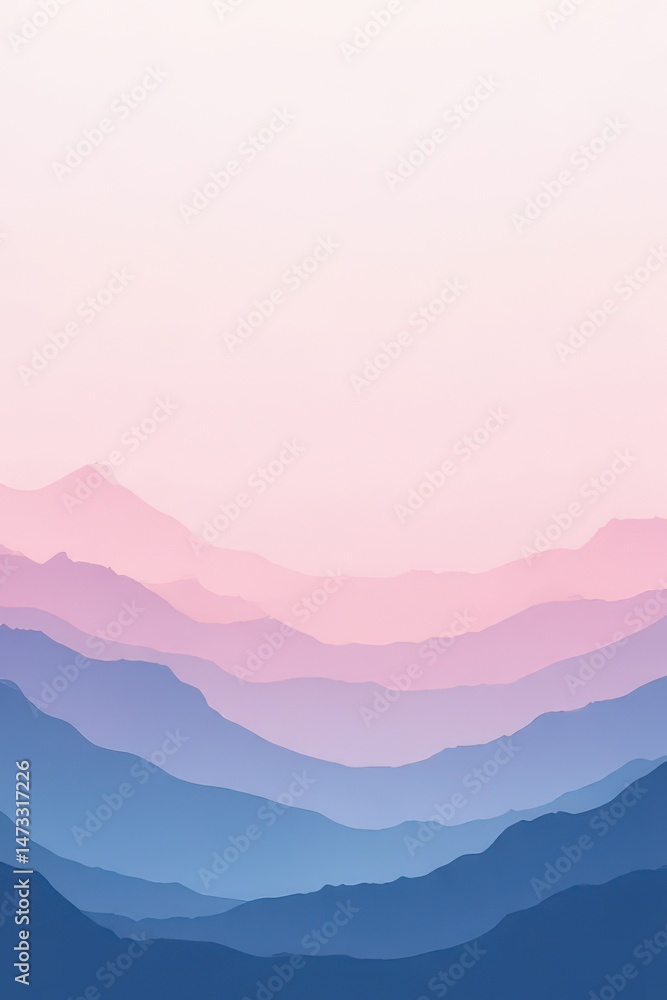 Fototapeta premium Crimson to Indigo Horizon