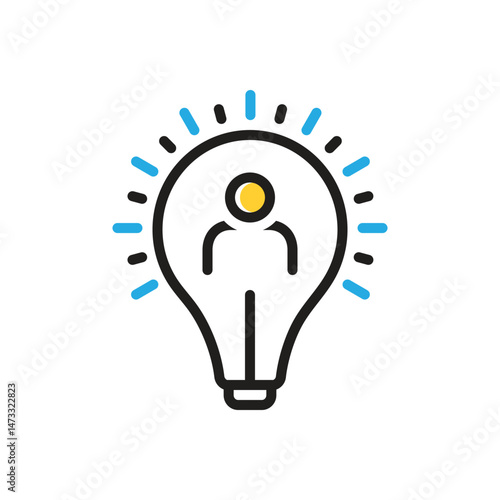 Multi color icon  for initiative