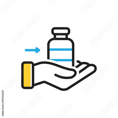Multi color icon  for provide