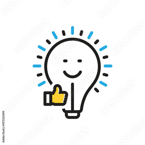 Multi color icon  for affect