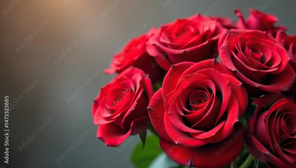 A vibrant bouquet of red roses, a classic symbol of love and appreciation , floral, celebration, scarlet A vibrant bouquet of red roses, a classic symbol of love and appreciation , floral, celebration, scarlet
