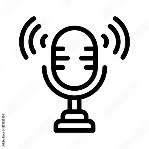 podcast line icon