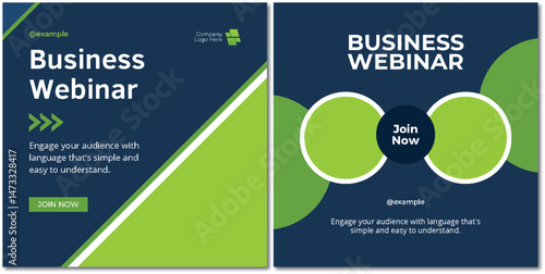 Promote Your Expertise: Business Webinar Advertisement Design Template