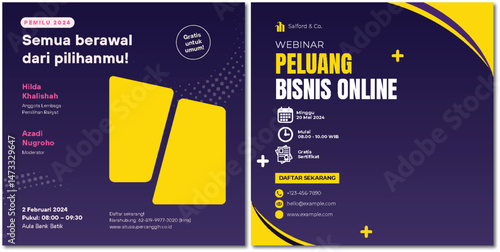 Engaging Event Promotion with Elections and Online Business Seminar