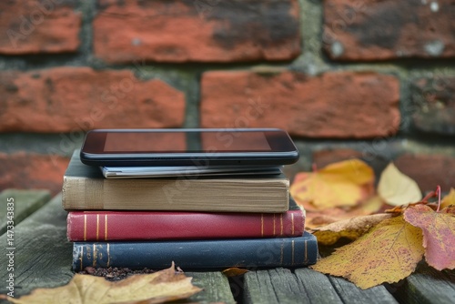 detailed color picture of digital tablet for online learning